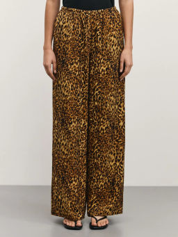 Прямые брюки из фактурной вискозы / Zarina фото 2