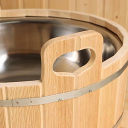 Шайка для бани и сауны, 17 л, липа, нержавеющая вставка