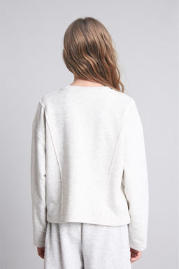 Pamuklu Relaxed Fit Sweatshirt K_z _ocuk - Defacto фото 5