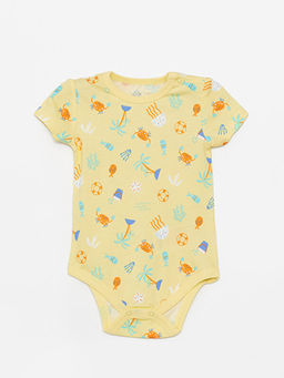 Bisiklet Yaka Desenli Erkek Bebek ??t??tl? Body 2li - Waikiki фото 2