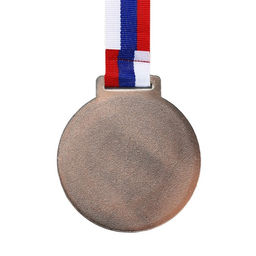 Медаль под нанесение бронза, d=7 см, с лентой