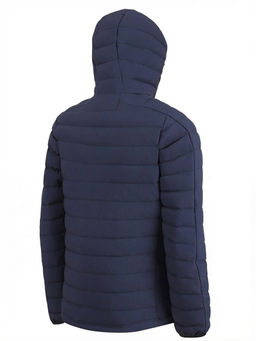 Куртка мужская стёганая с капюшоном с графеновой подкладкой темно-синего цвета 9623_1TS