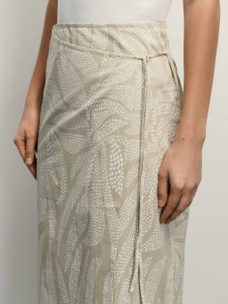 Юбка из хлопка на запах / Zarina  фото 6