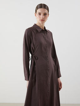 Modal Kar???ml? G?mlek Elbise