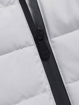 Куртка женская стёганая с капюшоном с графеновой подкладкой светло-бежевого цвета 9624_1SB