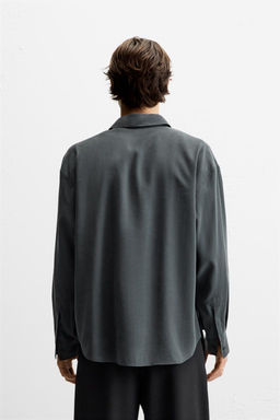 RELAXED FIT FLOWING SHIRT - Zara фото 3