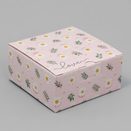 Коробка подарочная складная, упаковка, «Love», 15 х 15 х 7 см