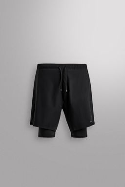 PANTALONES CORTOS ENTRENAMIENTO 2 EN 1 B?SICOS / Negro - Zara фото 24