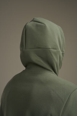 Толстовка на молнии утепленная Зеленый