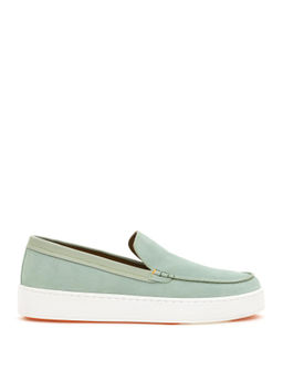 Mint Ye_ili %100 Deri Loafer Ayakkab_