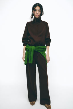 SOFT ZIP-UP SWEATSHIRT - Zara фото 10