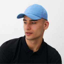 Кепка однотонная MINAKU, голубой, размер 58