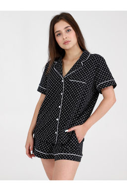 Пижама женская П-90 черный (хлопок, рр 42-54)