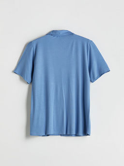 G?mlek Yaka Kad?n Pijama ?st?