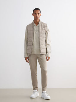 Slim Fit Dik Yaka Erkek ?i?me Yelek