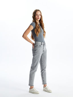 Mom Fit Kad?n Jean Pantolon