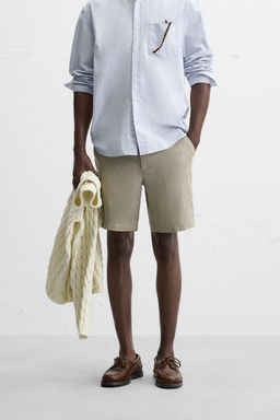 100% LINEN BERMUDA SHORTS - Zara фото 20