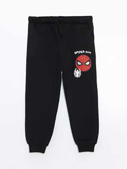 Beli Lastikli Spiderman Bask?l? Erkek ?ocuk Jogger E?ofman Alt?