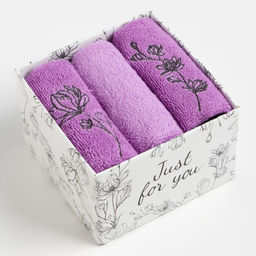 Махровые салфетки «Этель» Just for you, 30×30 см - 3 шт., хлопок 100%