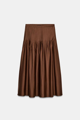 PLEATED MIDI SKIRT - Zara фото 7