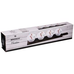 НАБОР ИЗ 4 САЛАТНИКОВ BRONCO MEADOW11*9*6 СМ НА ДЕРВЯННОЙ ПОДСТАВКЕ С РУЧКОЙ 47*9,5*1 СМ  фото 2