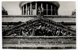 Открытка Исаакиевский собор Фронтон восточного портика.Скульптор Ф.Лемер