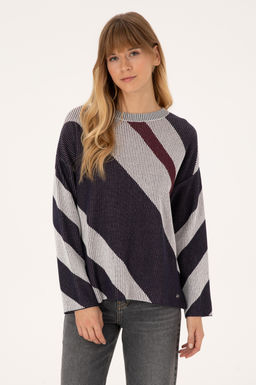 Kad_n Krem Bisiklet Yaka Kazak