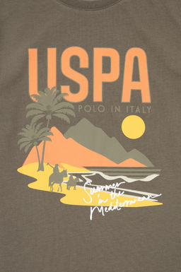 Erkek _ocuk Haki Bisiklet Yaka Ti__rt Sepette S_rpriz _ndirim - U.s. polo assn фото 3