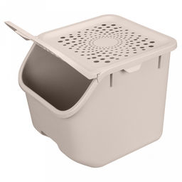 Контейнер для овощей и корнеплодов пластмассовый 7,8л, 27,5х24х24см, светло-бежевый, Phibo (Россия) - Домашняя мода фото 3