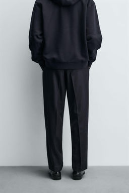 100% WOOL TEXTURED TROUSERS - Zara фото 3