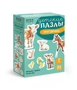 ФРЕЯ PZL-BК-009 Пазлы для малышей Малыши с фермы 25 элемент