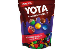 Yota, драже молочный шоколад в цветной глазури, 135 г