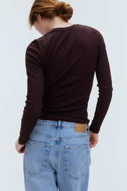 Camiseta en canale de algodon - H&m фото 5