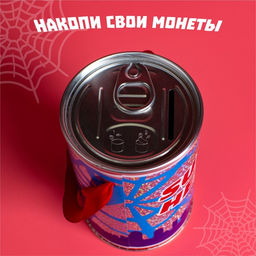 Копилка с голографией, 7.8 см × 7.8 см × 12 см «Спайдер-мен», Человек-паук