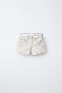 BERMUDA DENIM RAYAS / Beige - Zara фото 2