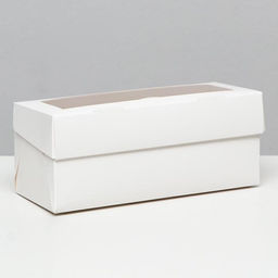 Цена за 5 шт. Упаковка на 3 капкейка с окном, целлюлоза, 25×10×10 см