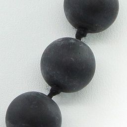 Шунгит бусы, круглые 12мм, длиной 48см