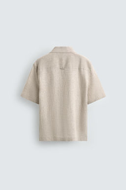 100% LINEN RELAXED FIT SHIRT - Zara фото 8
