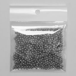 Цена за 2 шт. Бусина «Гематит» d=3 мм, (набор 10 г), цвет серебро