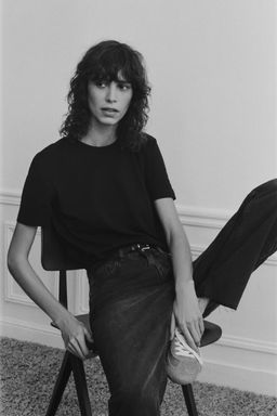 Z1975 HIGH-WAIST STRAIGHT-LEG DENIM JEANS - Zara фото 4