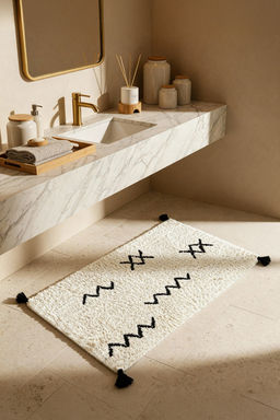 Trendyolmilla Home Puskul Detayl? Desenli Tekli Banyo Paspas? 60x100cm TPHSS25BPS00014  фото 4