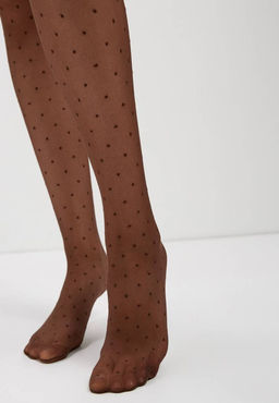 Колготки фантазийные CONTE DOTS Колготки в горошек chocolate - Conte elegant фото 9