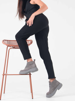 Ботинки EDART 308.агата gr. серый замок замша б/байка - Ed'art фото 3