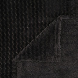 Плед/покрывало в коляску 80х80см "Причал", велсофт "Royal plush" гладкокрашенный, тиснение зигзаг, полиэстер 100%, плотность 290г/м2, упаковка: пакет ПП 22х30см, "Домашняя мода" (Россия)