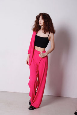 9183 Костюм из кимоно и брюк-палаццо ярко-розовый - Martichelli фото 4