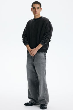 Sudadera con efecto lavado Oversized Fit - H&m фото 5