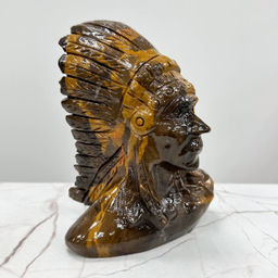 Статуэтка резная Индеец из Яшмы - Радуга самоцветов фото 3