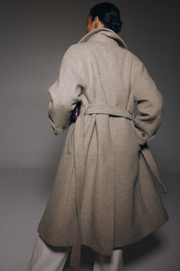 Abrigo oversize en mezcla de lana - H&m фото 9