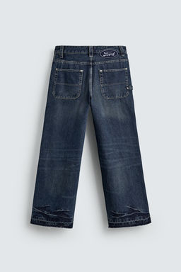 RELAXED FIT JEANS WITH FORD PATCH - Zara фото 9