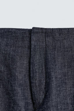 PANTAL?N BALLOON FIT PLIEGUES / Azul / ?ndigo - Zara фото 9